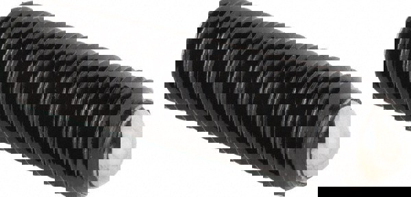 31.2mm OAL, Steel, Headless Rolling Ball End Clamping Screw